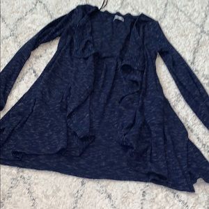 Girls blue cardigan Sz M
